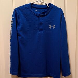 Under Armour Kids Royal Blue Long Sleeve Tee